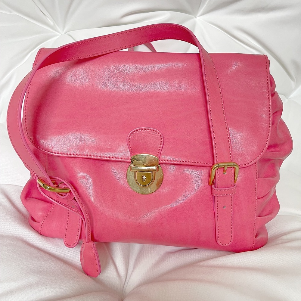 Red Valentino Authentic Pink Leather Shoulder Bag